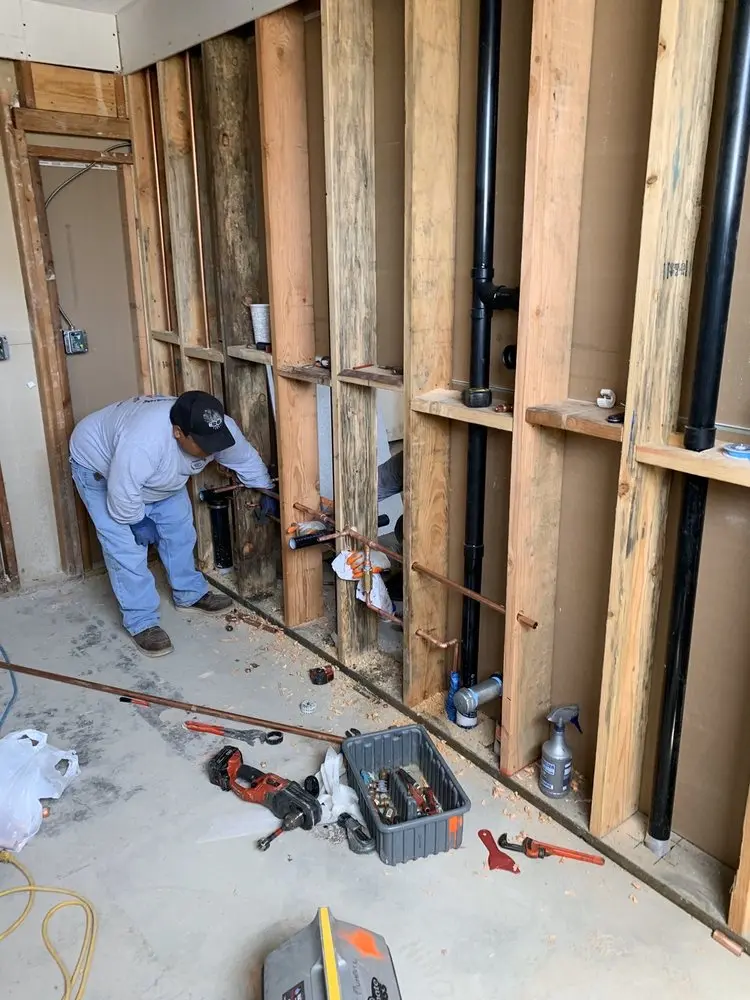 Commercial rough-in plumbing for Gas Line Repair in New Bedford